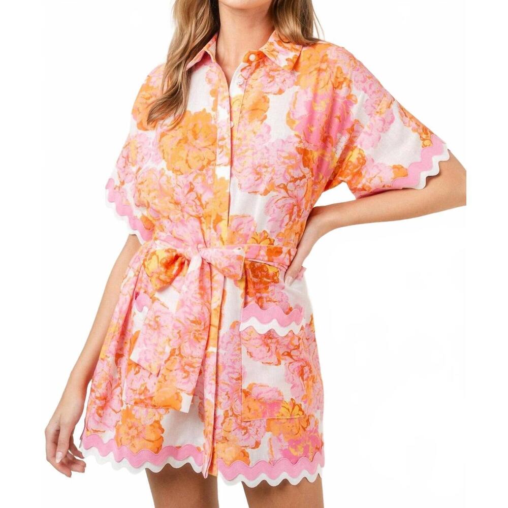 NEW FORE COLLECTION sweet sensation belted dress in multi